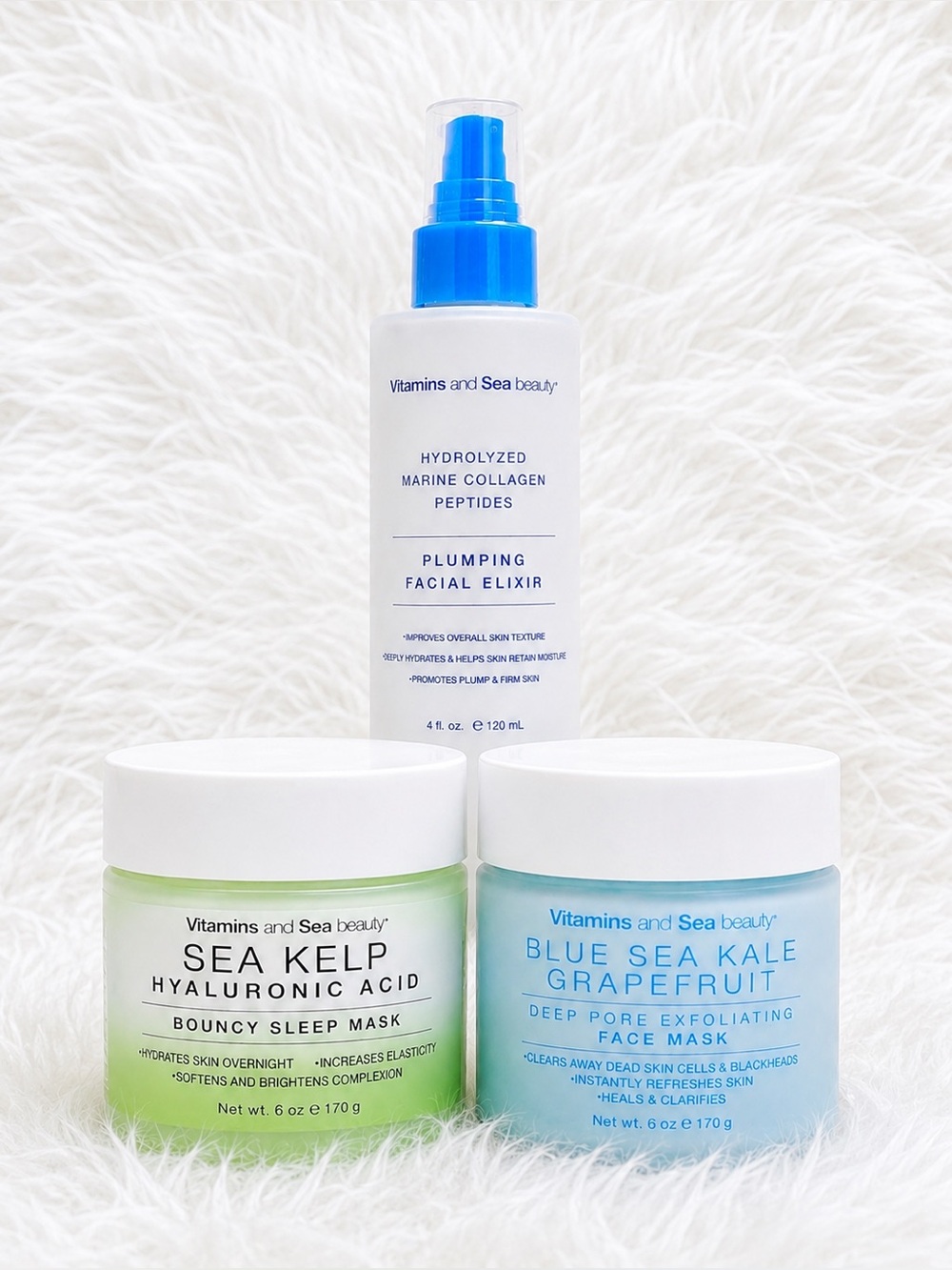 Vitamins and Sea Beauty Set of 3 NEW PC